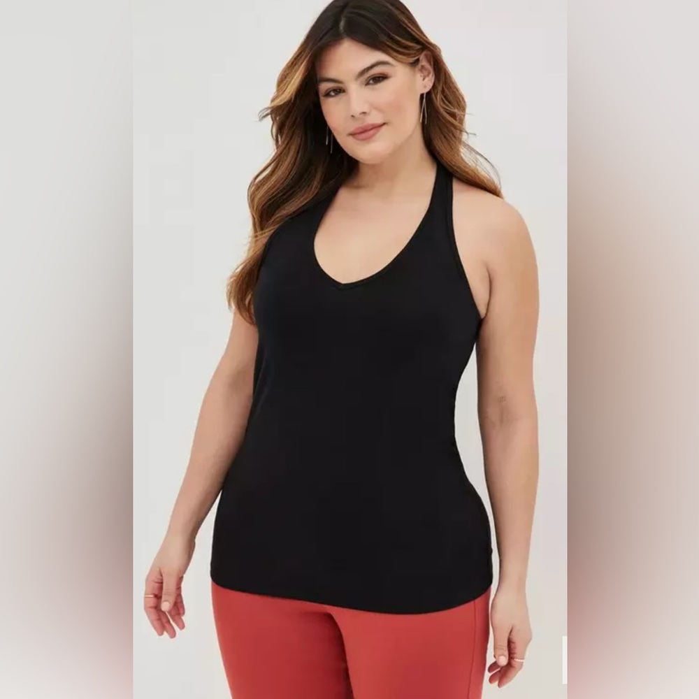 🆕 Torrid - Black Halter V-Neck Cami Tank Top